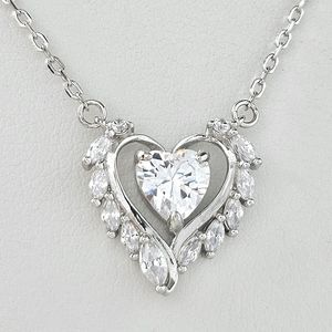 Guardian Angel Heart Necklace,  925 Sterling Silver Charmed Aroma Angel Collec…